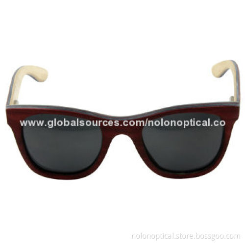 Wooden Ladies' Sunglasses with Polarized Lens